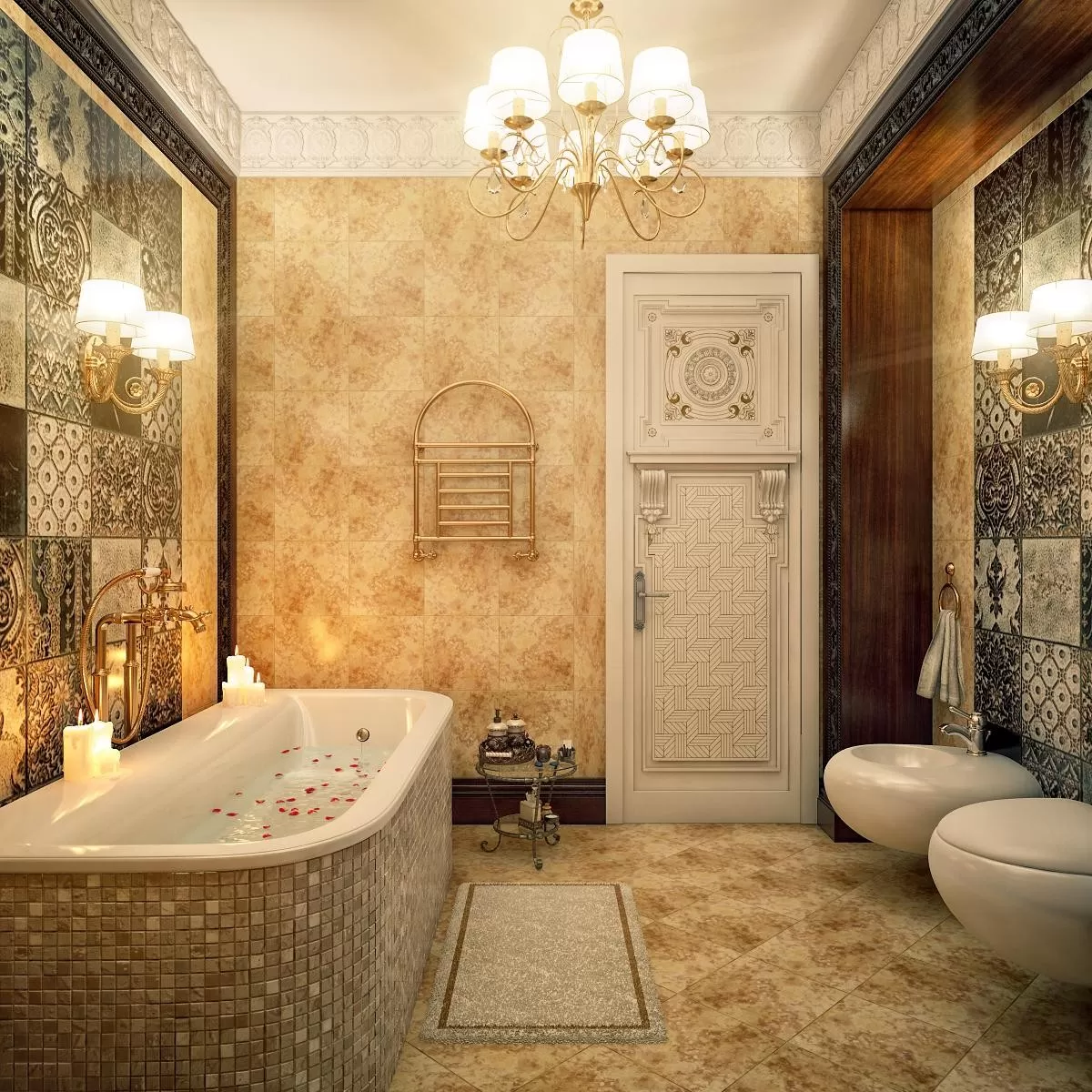 Nội thất phòng tắm phong cách Ý